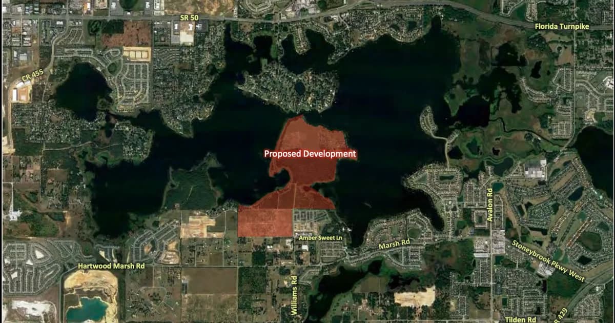 Winter Garden aprova rezoning de 337 acres perto do Johns Lake para bairro com 613 casas e área comercial
