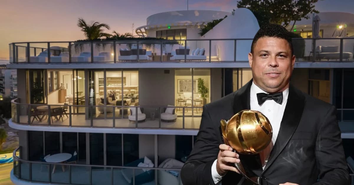 Ronaldo Fenômeno compra cobertura de US$ 7,8 milhões em Miami e se junta a lista dos astros do futebol com mansões na cidade