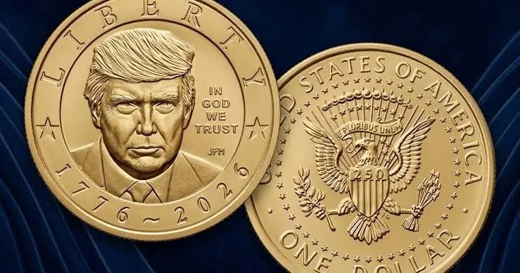 Moedas de US$ 1 com rosto de Trump ficam sem estoque horas após lançamento nos EUA