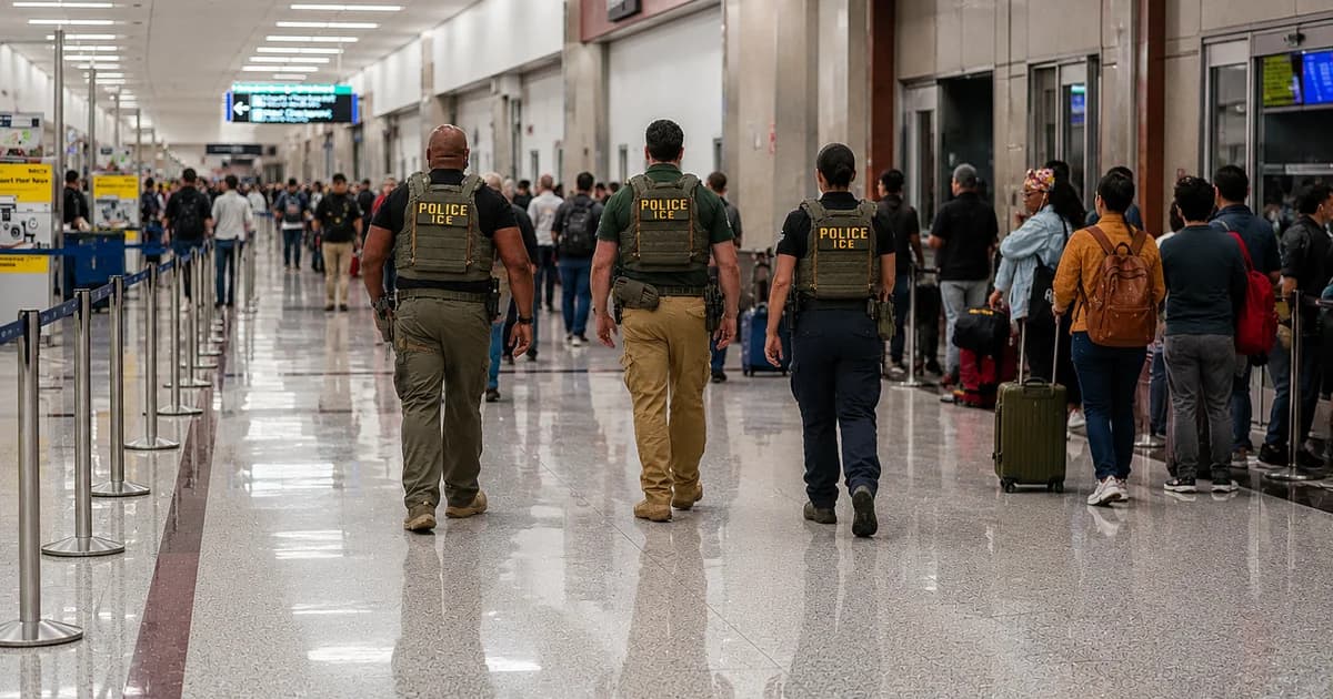 ICE amplia prisões em aeroportos e alcança viajantes com processos migratórios pendentes
