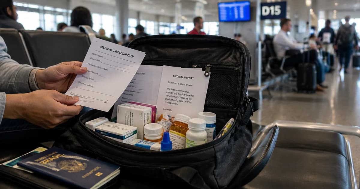 Viajar com remédios para os EUA exige receita, embalagem original e declaração na chegada