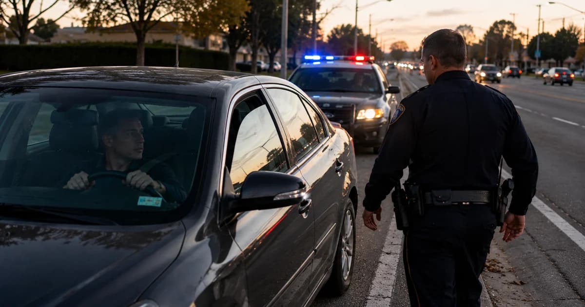 Polícia mandou parar o carro nos EUA: o que fazer antes de abrir a janela
