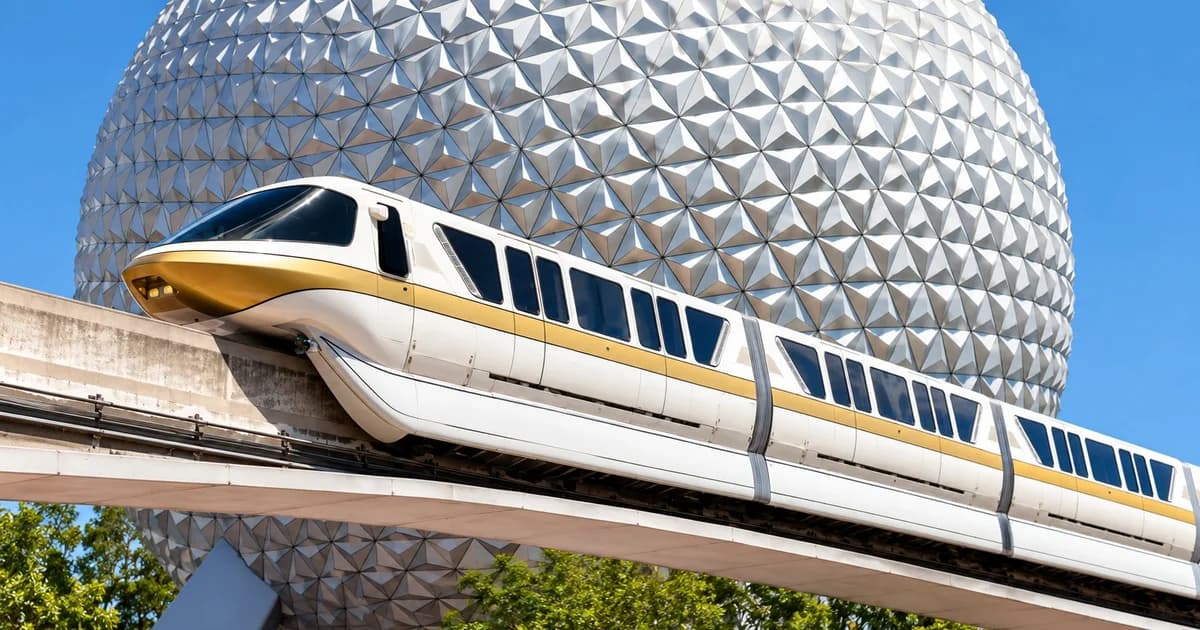 Monotrilho da Disney fica parado por 90 minutos durante tempestade a caminho do EPCOT