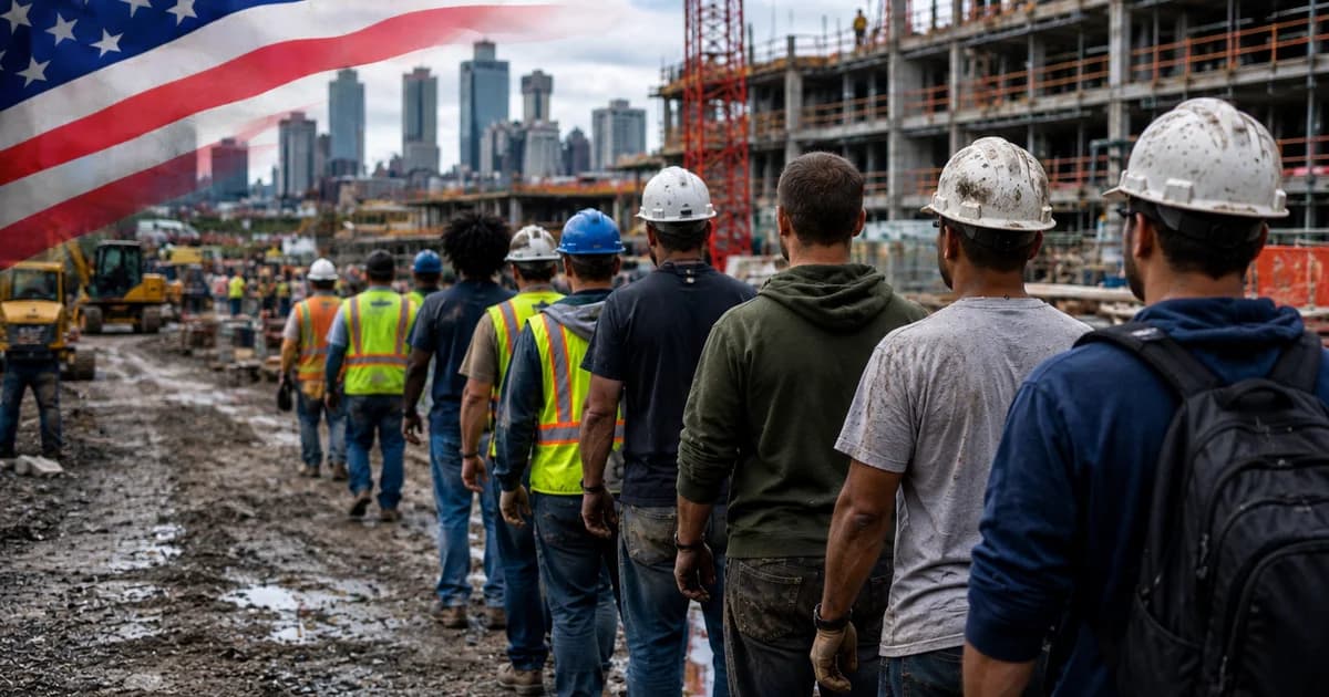 Construção dos EUA precisa atrair 349 mil trabalhadores em 2026
