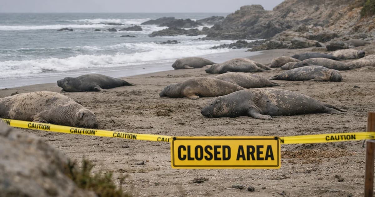 Suspeita de gripe aviária em elefantes marinhos leva parque a fechar área na Califórnia