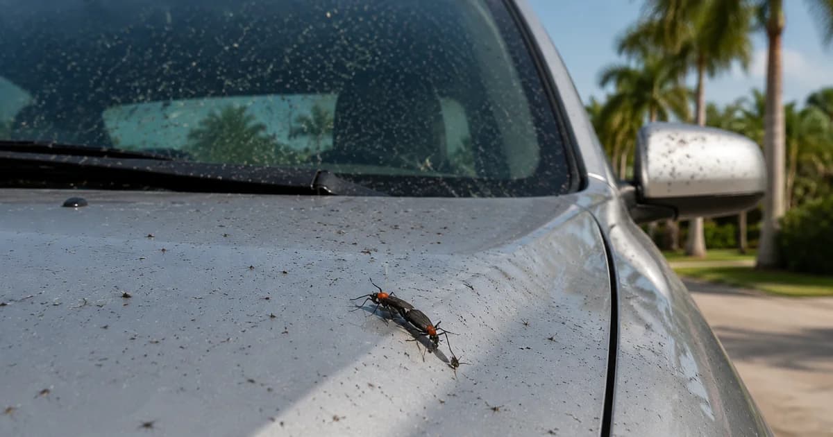 Lovebugs voltam a aparecer na Flórida e podem deixar manchas na pintura do carro