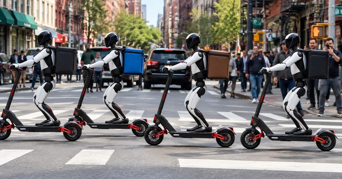 Vídeo de robôs fazendo delivery em Manhattan viraliza, mas checagem aponta uso de inteligência artificial