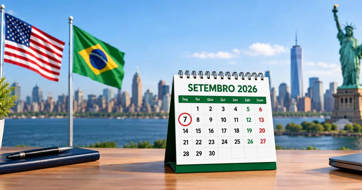 Brasil e Estados Unidos terão feriado no mesmo dia nesta segunda-feira