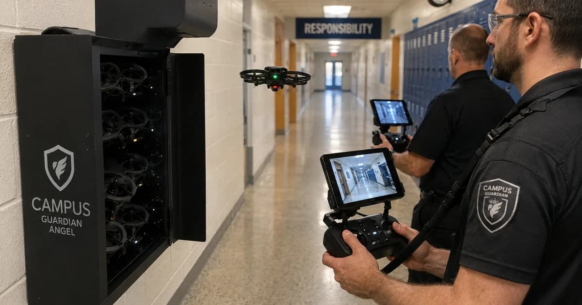 Drones com “pepper balls” entram no debate sobre segurança em escolas nos EUA