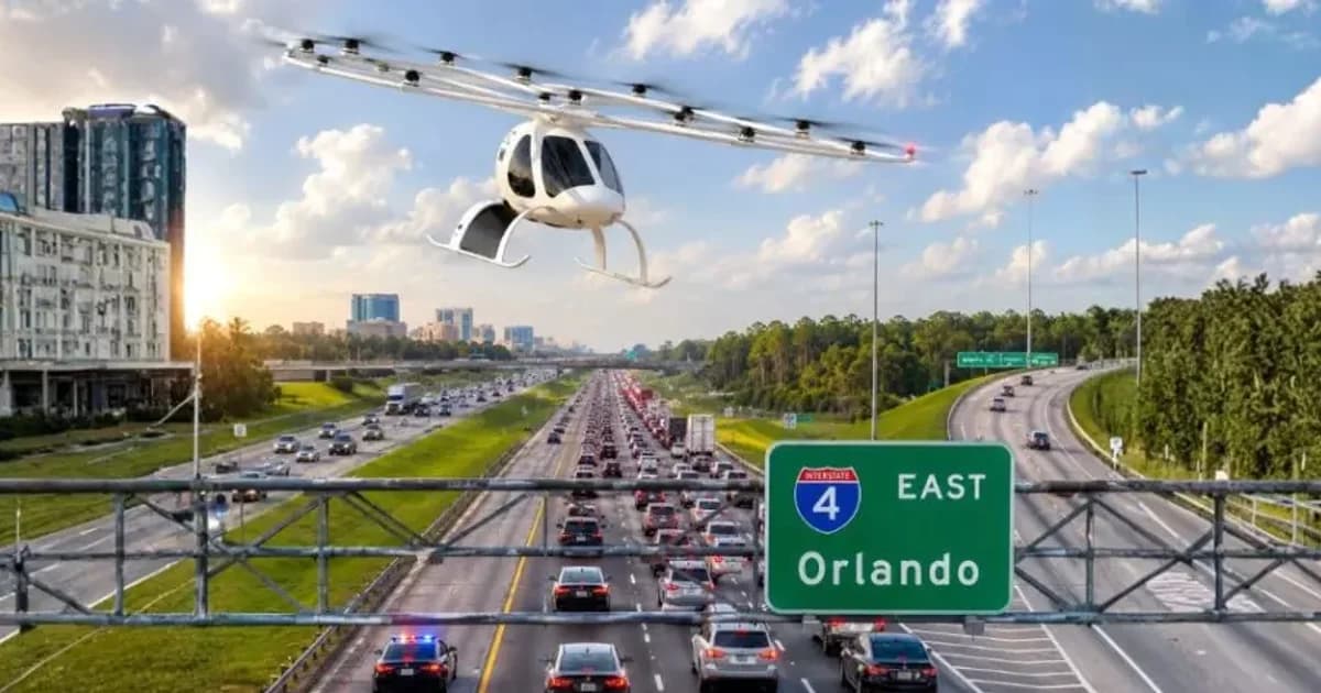 Kissimmee instala estrutura para táxis aéreos e projeta viagem de 30 minutos até Tampa