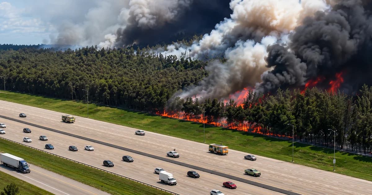 Incêndios queimam mais de 20 mil acres e fecham vias no oeste de Miami-Dade