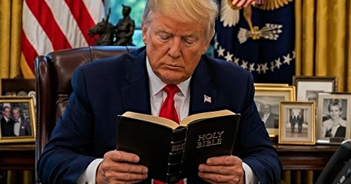 Trump anuncia leitura pública da Bíblia na Casa Branca nesta terça (21)